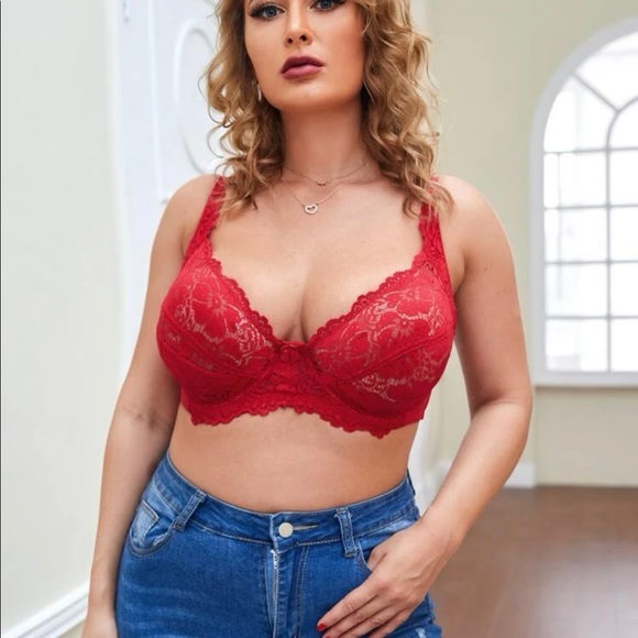 Red SEXY Lace Bra - Picture 5 of 5